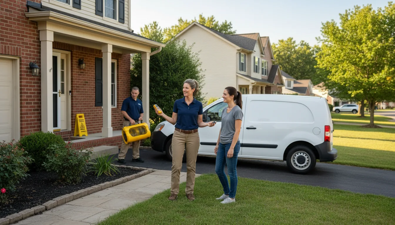 Residential water damage restoration in Masontown, PA